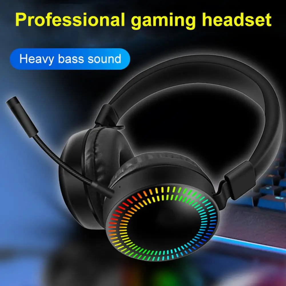 

GM-019 Luminous RGB Light 3.5mm Wired Noise Reduction Gaming Headphone with Mic