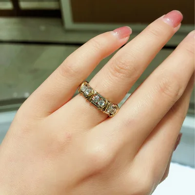 

Cross Ring For Women's Korean Temperament Simple Big-Name Brand With Minimalist Wind Drill Forefinger Ring Jewelry Holiday Gifts