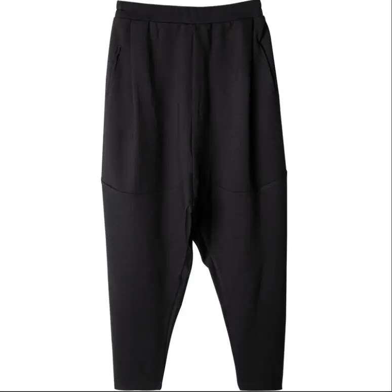 Мужские шаровары с заниженной шаговой швой частью модные штаны оригинального