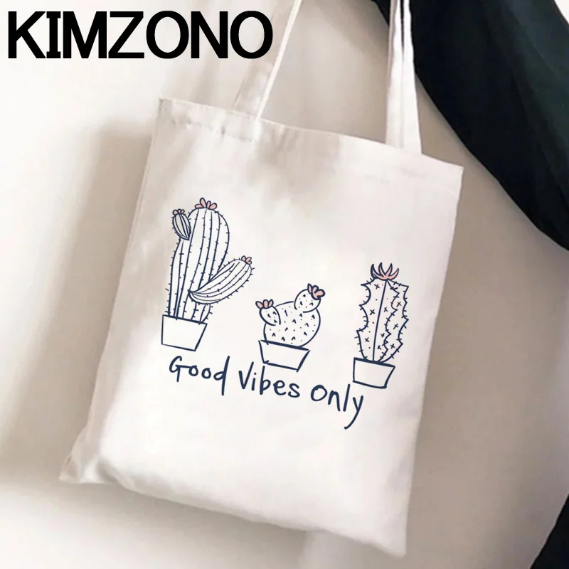 

Cactus shopping bag tote handbag recycle bag shopper canvas bolsa bag cloth bolsas reutilizables string fabric sac tissu
