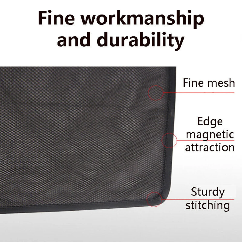 

80*50CM Magnetic Car Sun Shade UV Protection Car Curtain Car Window Film Sunshade Side Window Mesh Sun Visor Summer Protection