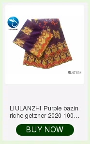 LIULANZHI Базен кружева ткань Африканская кружево ткань Базен Riche Getzner высокое качество ткань платье для женщин 7 ярдов/партия ML47B03