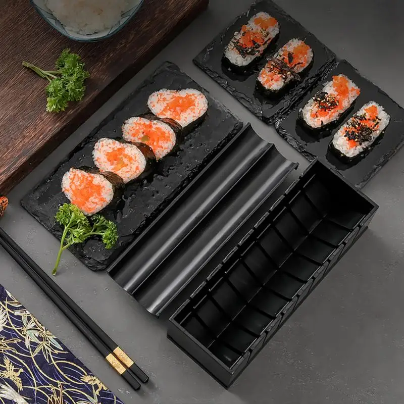 10Pcs/Set DIY Sushi Making Tools Kit Japanese Rice Roll Mold Kitchen Multifunctional Mould Cake | Дом и сад
