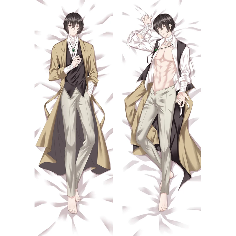 

Hot Manga Bungo Stray Dogs anime Characters Cool dazai osamu Throw Pillow Cover Literary Stray Dogs Dakimakura Body Pillowcase