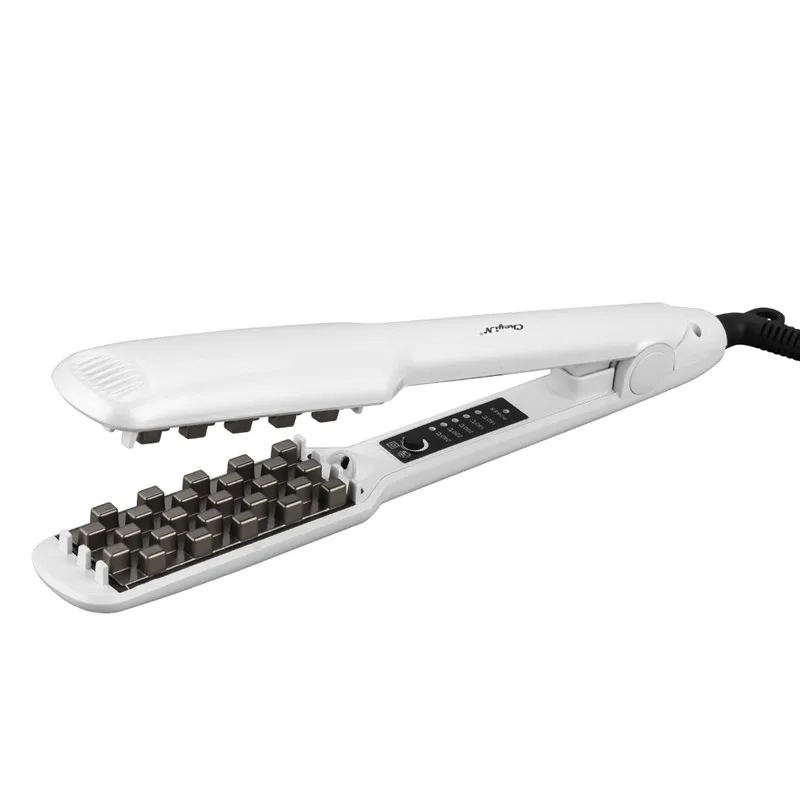 

3D Grid Hair Crimper Volumizer Ceramic Professional Hair Fluffy Corrugated Curler Flat Iron Corn Hair Splint Perm 5 Temperatures