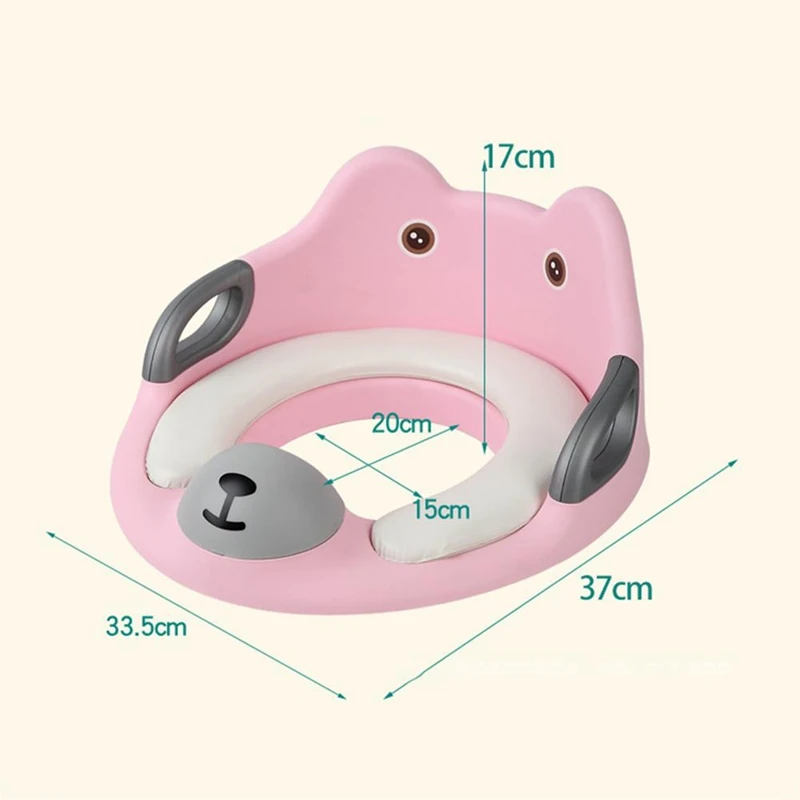 

Children's Toilet Seat Potty Training Seats Kids Round and Oval Toilet Seat Baby Toilet Trainer with Armrest