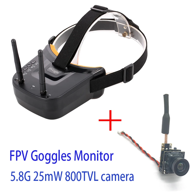 5 8G 40CH двойная антенна FPV очки монитор видео гарнитура HD для гоночного дрона и 25mW