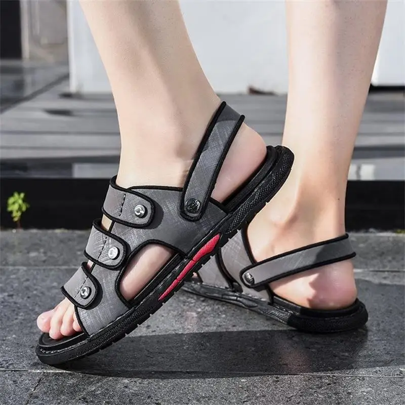 

2021 New Men's Shoes Fashion Casual PVC Chemical Fiber Hole Open Toe Flat Heel Comfortable Summer Two-wear Sandals HL523