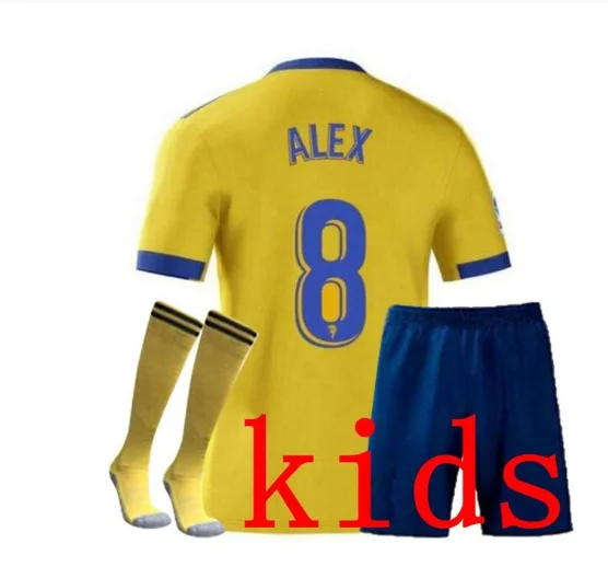 

Calcetines de ftbol de CDIZ CF para nios, camisetas de ftbol, 20, 21 aos, ALEX Bodiger Juan, conjuntos para correr, 2020, 2