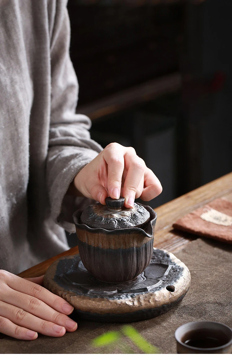 TANGPIN керамический чайник Gaiwan Прихватки китайский чай кунг-фу кружка, сосуды для питья 200 мл