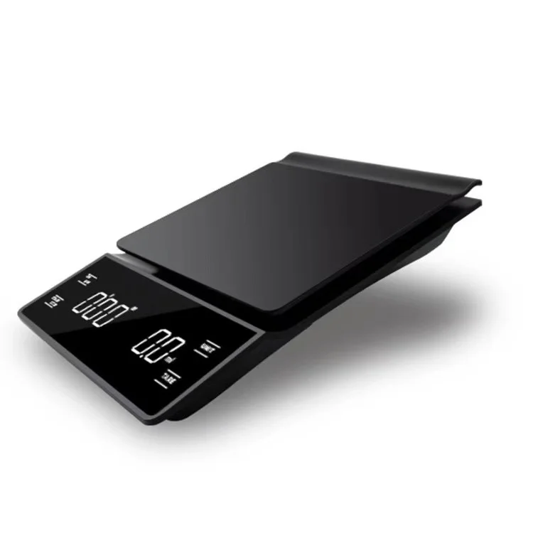 

Hand drip coffee scale 0.1g/3kg precision sensors kitchen food scale with Timer include Waterproof silicone pad
