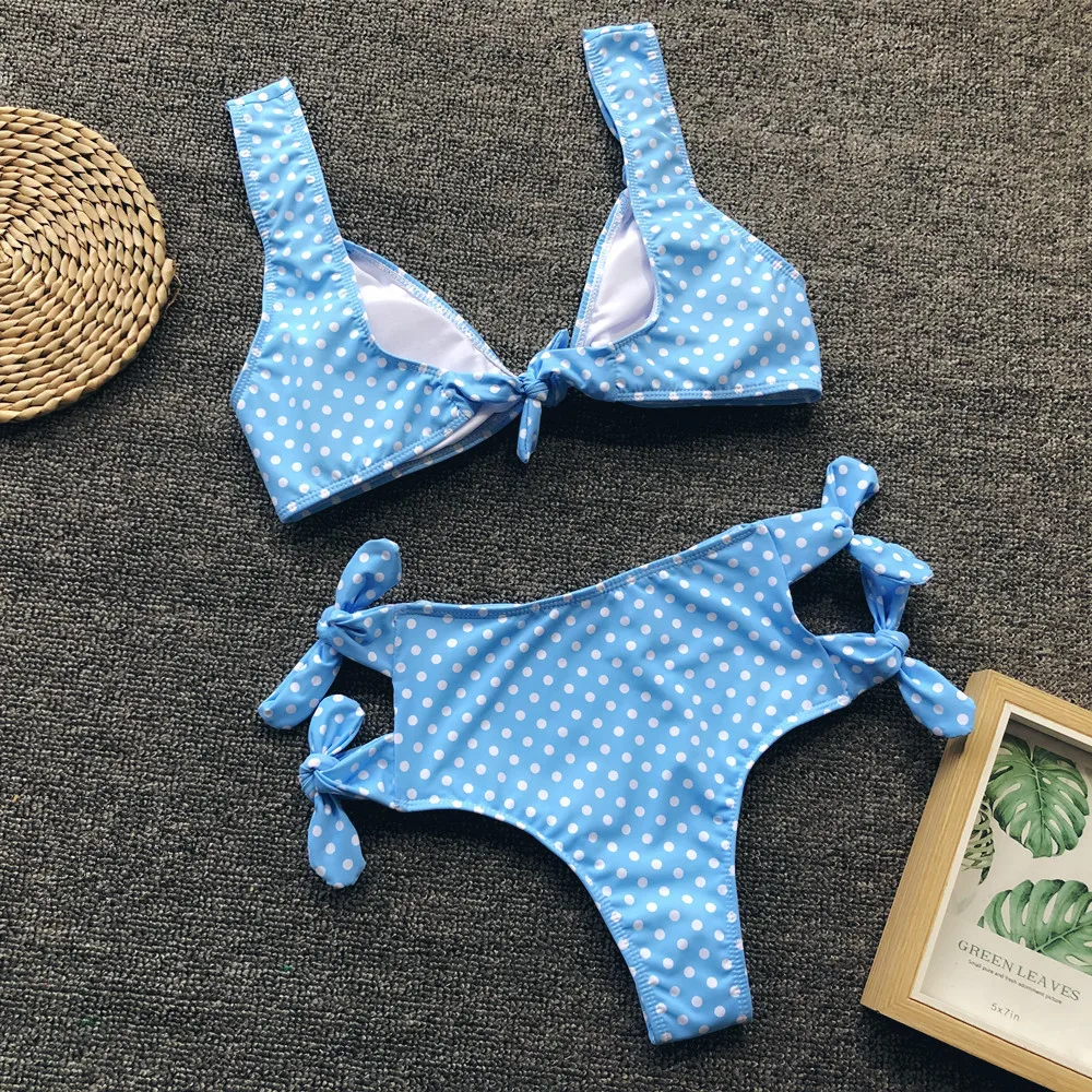 Сексуальный бикини с высокой талией Женская одежда для плавания красный плед