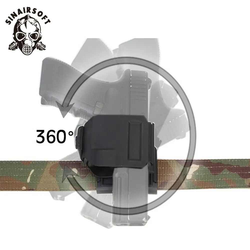 Тактическая кобура с зажимом для пистолета CP Style GLOCK 17 19 22 23 страйкбола охоты