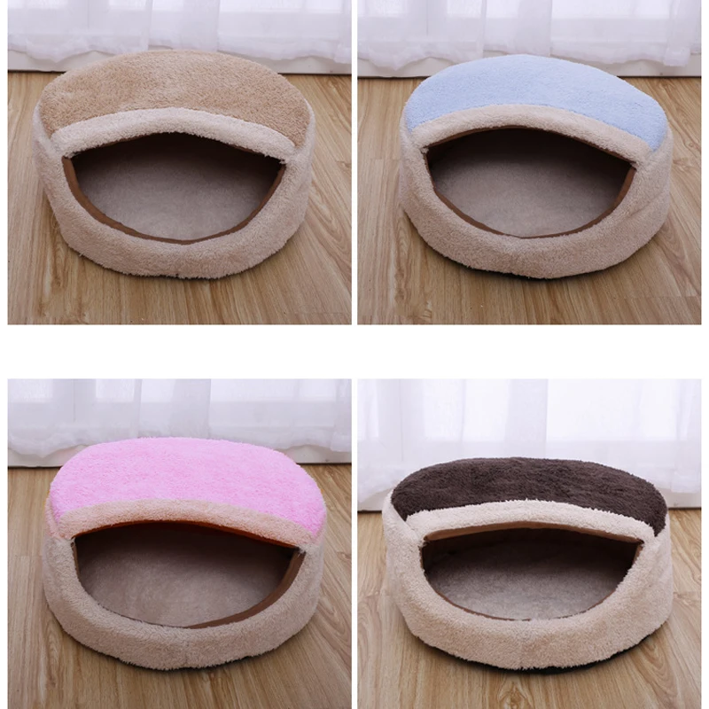 

Cat Warm Bed Fleece Winter House For Cat Top Quality Pet Sleeping Cave cama para gato pet bed luxury