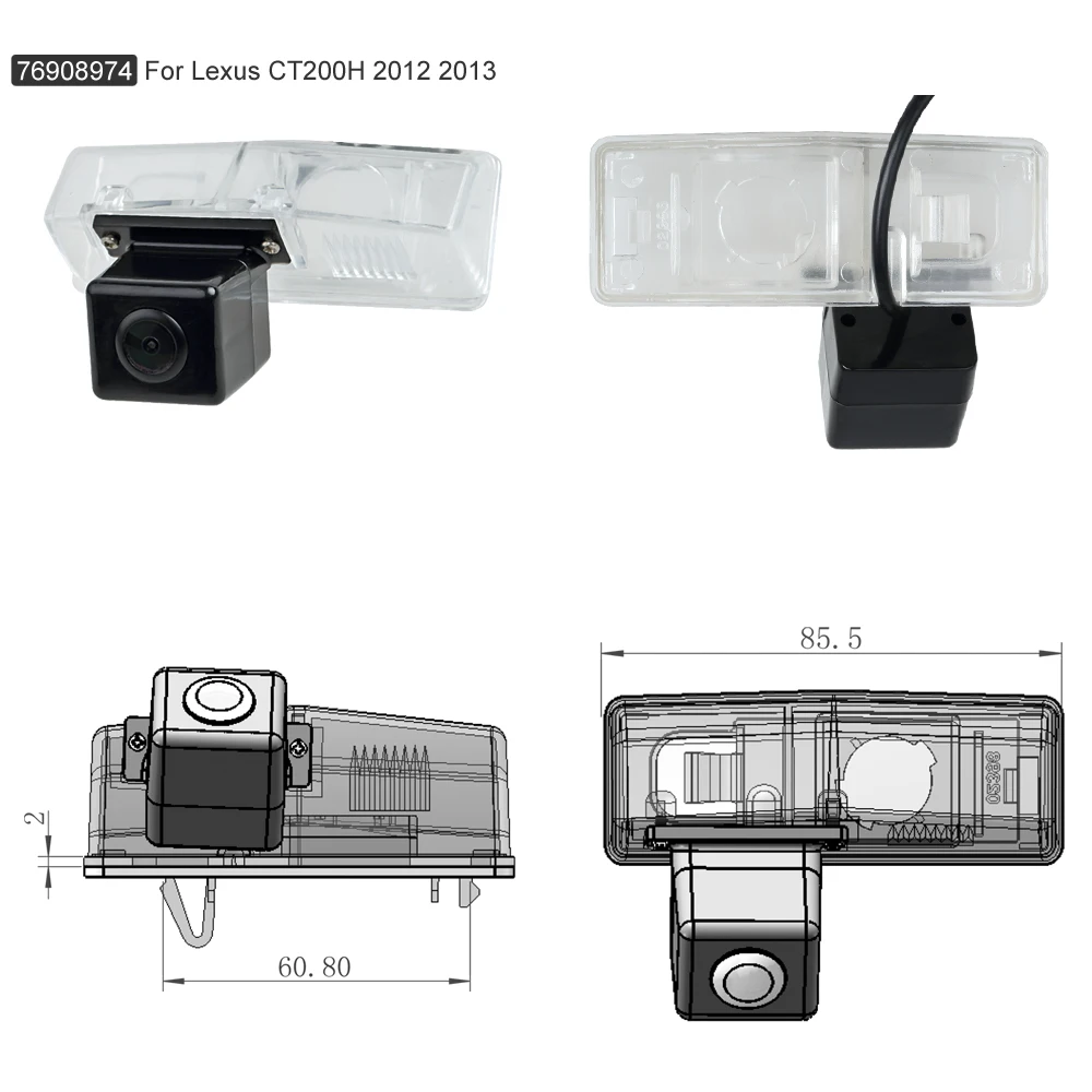 SINOSMART Автомобильная специальная парковочная камера заднего хода для Lexus ES240 ES350