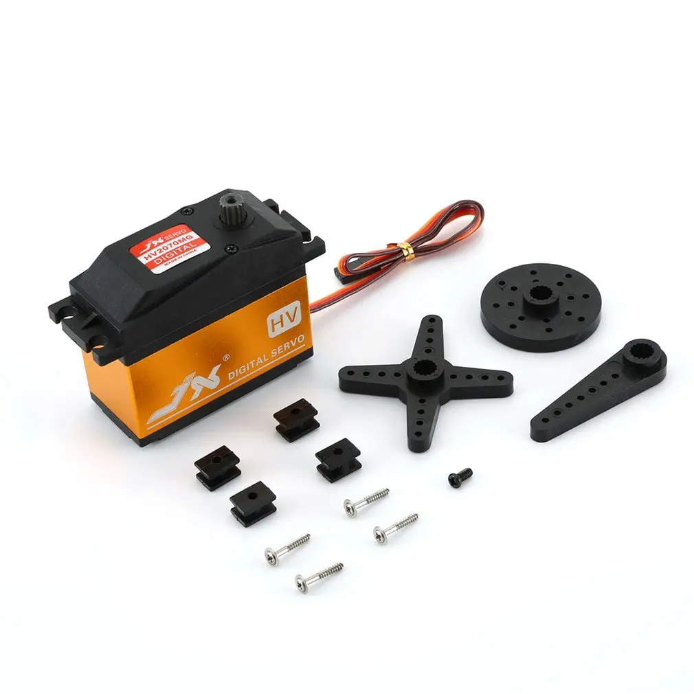 

JX PDI-HV2070MG Аналоговый сервопривод с пластиковой шестерней для дистанционного управления автомобиля корабля механического вертолета самоле...