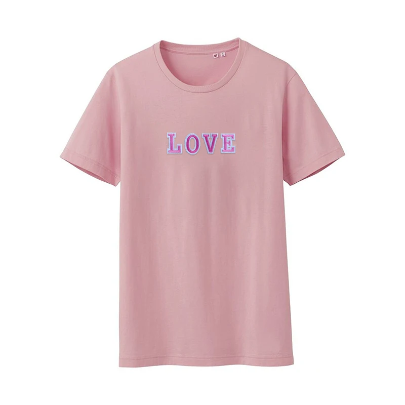 Розовые английские нашивки с надписью для детской джинсовой одежды Женская