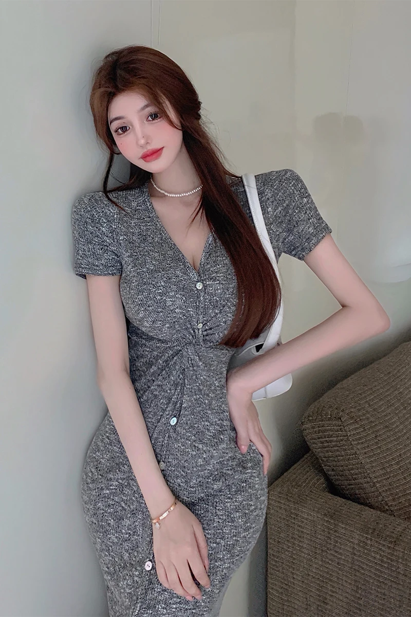 

COIGARSAM French Style Women dress Dresses A788