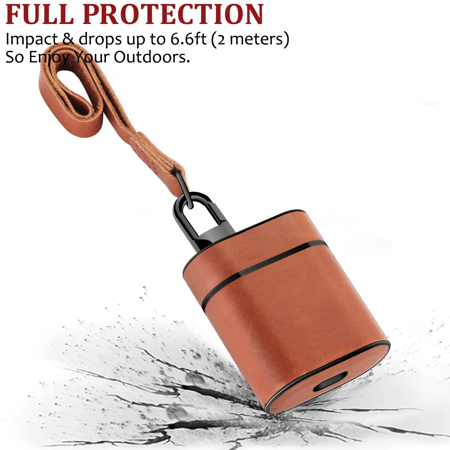 Кожаный пластиковый кожаный портативный защитный чехол металлическая застежка