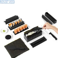 10 pcsset diy sushi maker sushi roll mold japanese sushi cooking tools bento accessories kitchen gadgets kichen tools