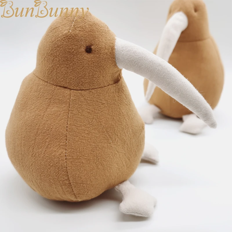 Киви ткань с птицами игрушки из хлопка и льна мягкое игрушечное животное