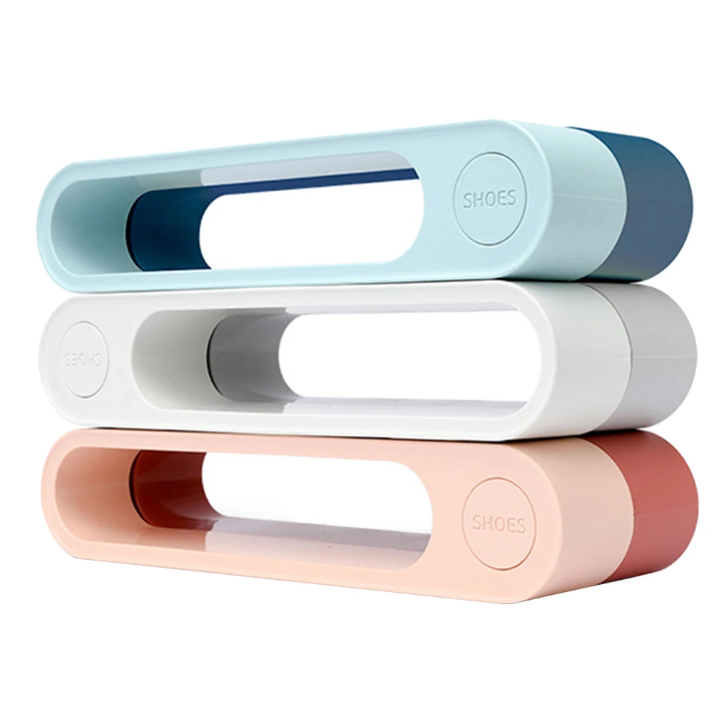 Настенная стойка для обуви органайзер хранения на полке пластиковая подставка