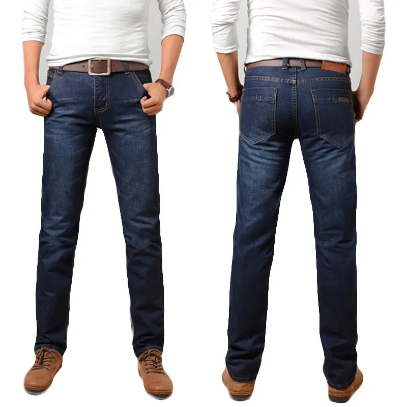 2020 осенние джинсы Мужские повседневные деловые хлопковые джинсовые брюки