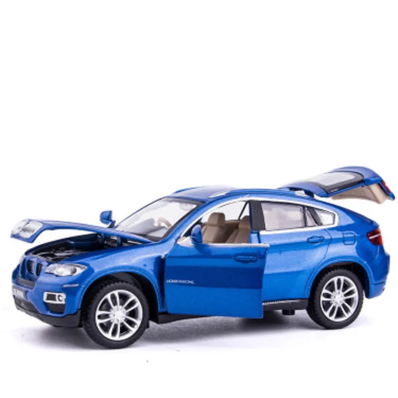 Детские игрушки модель автомобиля BMW X6 литые транспортные средства 1:32 металл со