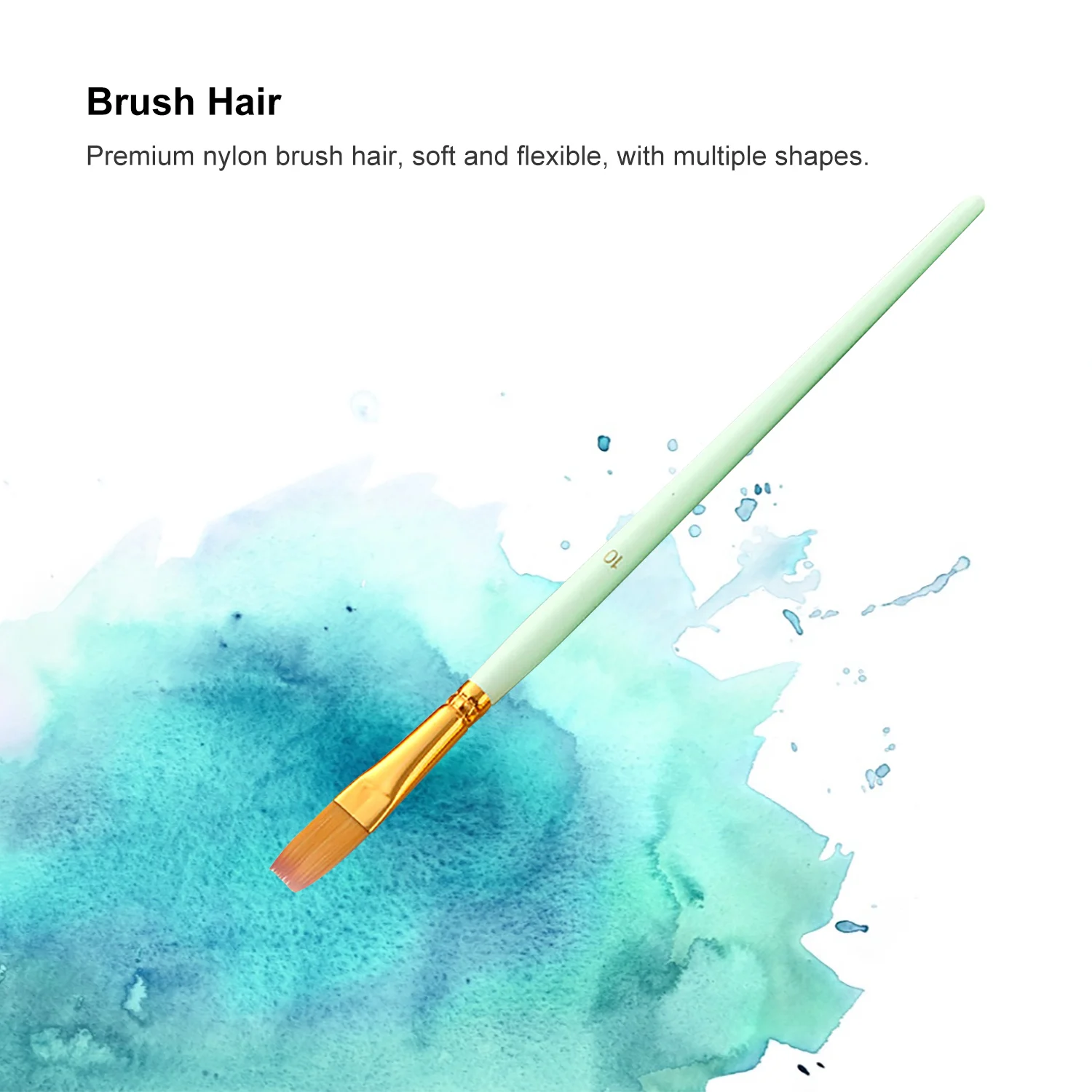 Набор кистей для рисования 12 шт. набор с нейлоновыми волосами художника гуашь