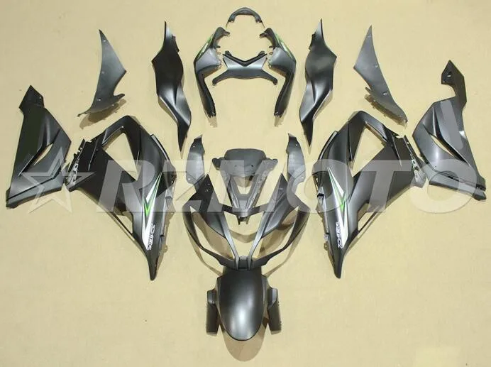 

3 подарка, новый комплект обтекателей из АБС-пластика, подходит для Kawasaki ZX6R 2013 2014 2015 2016 2017, обтекатели, цвет черный, матовый