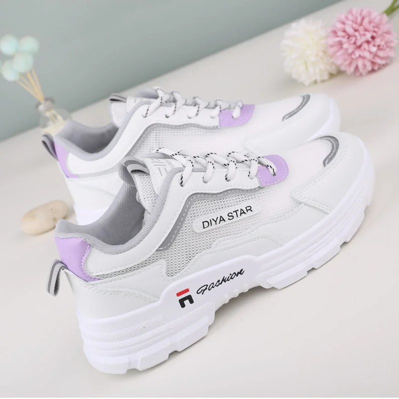 

2021 yaz kadn tasarm ayakkab beyaz spor ayakkab nefes rg platformlar baba ayakkab tknaz Sneakers kadn Filas ayakkab