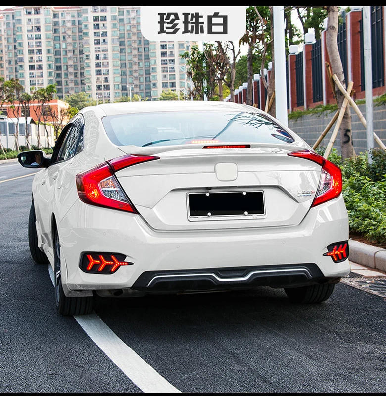 Задний спойлер для 16 Civic задний из материала заднего крыла автомобиля без цвета