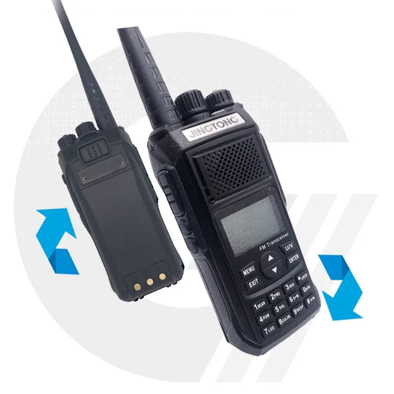 2 шт. JINGTONG JT 5988 12 Вт 4800 мАч рация любительская радиостанция Amador VHF UHF Ham CB Radio HF Transceiver