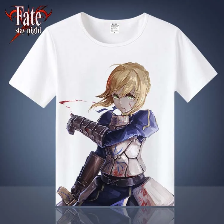 Для костюмированной вечеринки по японскому аниме Fate Stay Night Косплей Футболка Arutoria