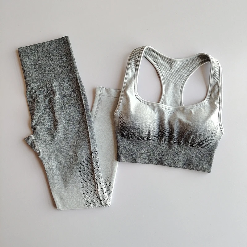 2 Piece Sport Outfit  Women Gym Yoga Set Fitness Clothing  Seamless Sport Leggings Sports Bra Running Sport Wear