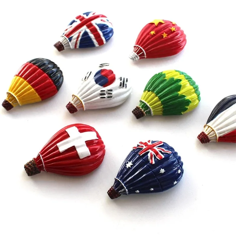 Наклейка на холодильник флаг страны мира воздушный шар Китай Франция США