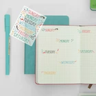 Бумажная наклейка на неделю из бумаги вишни, стикеры, эстетичный винтажный Еженедельный журнал, скрапбукинг, декоративная фотобумага