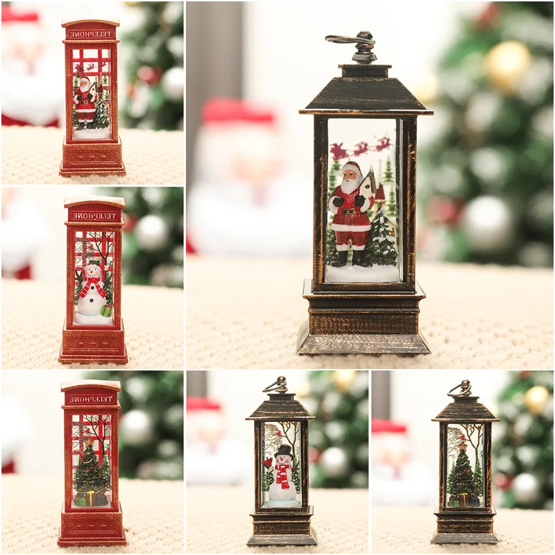 

Christmas Decoration for Home LED Portable Creative Christmas Ornaments Retro Night Lamp Navidad Xmas Gifts Happy New Year 2022