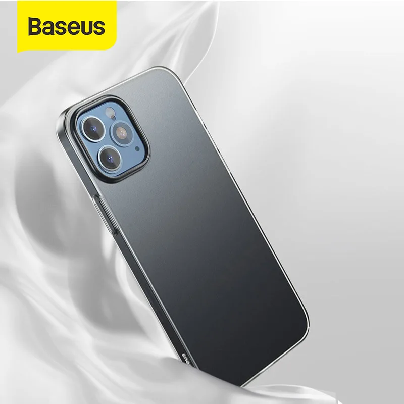 

Baseus Comfort Phone Case For iPhone 12 Pro Max Transparent PC Luxury Case For iPhone 12 Mini Cell Phone Back Cover Soft Case