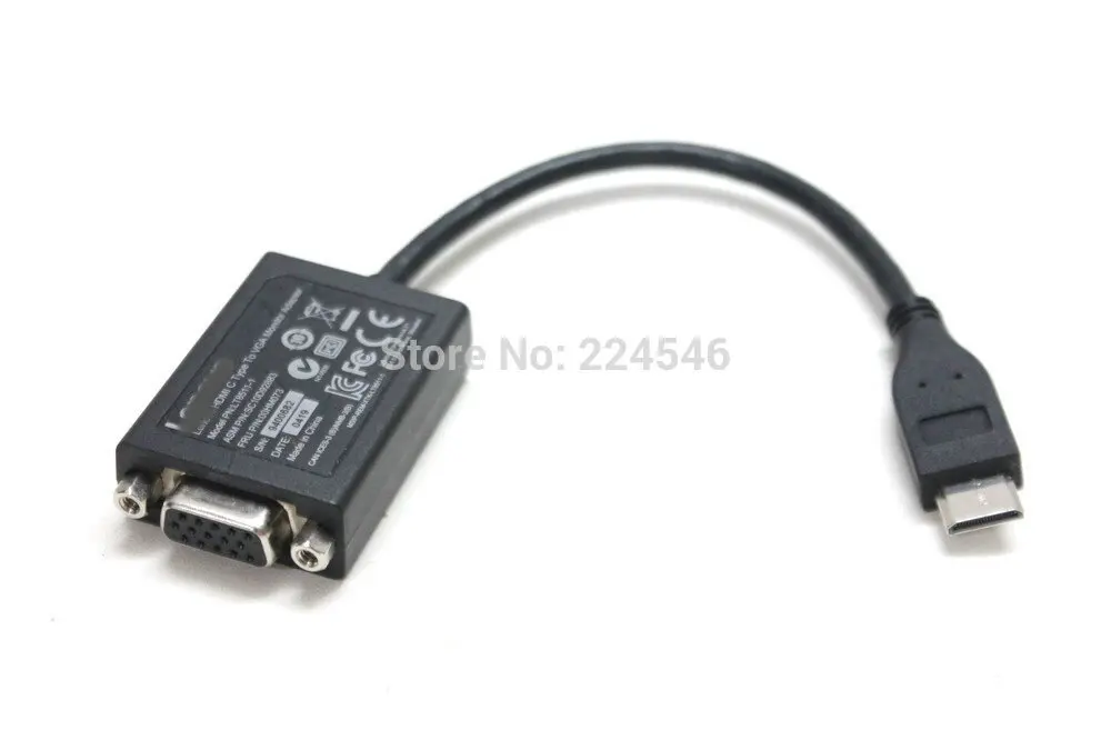 Оригинальный/подлинный мини HDMI C Тип VGA монитор адаптер для lenovo ThinkPad Йога