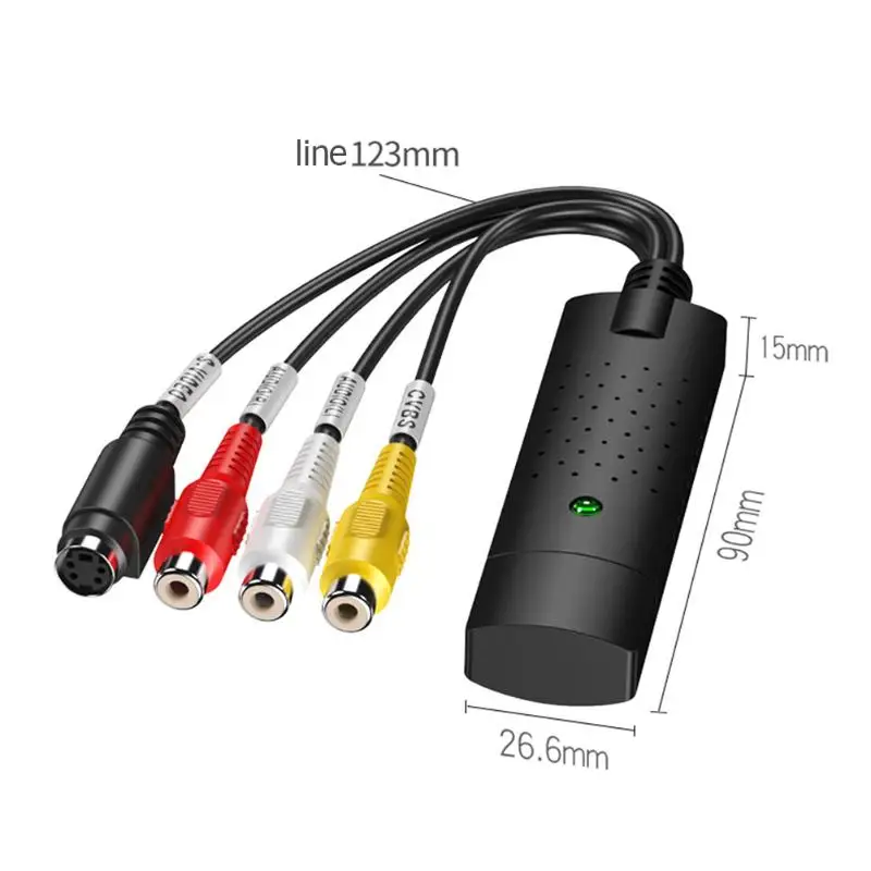 HW-1401 USB2.0 адаптер для видеосъемки с достаточной прочностью и ТВ-тюнер RCA аудио