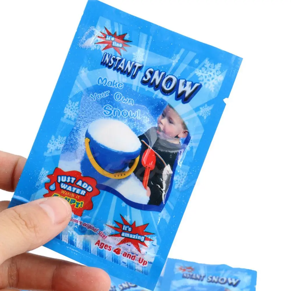 1 упаковка искусственный снег Instant Snow Powder искусственный Снеж. Порошок пушистый Снежинка супер абсорбент «Холодное сердце» вечерние Волшебная бутафория для рождественской вечеринки декор E