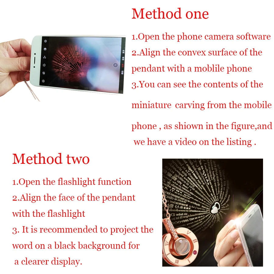 Подарок на день Святого Валентина 100 языков я люблю тебя проекционное ожерелье