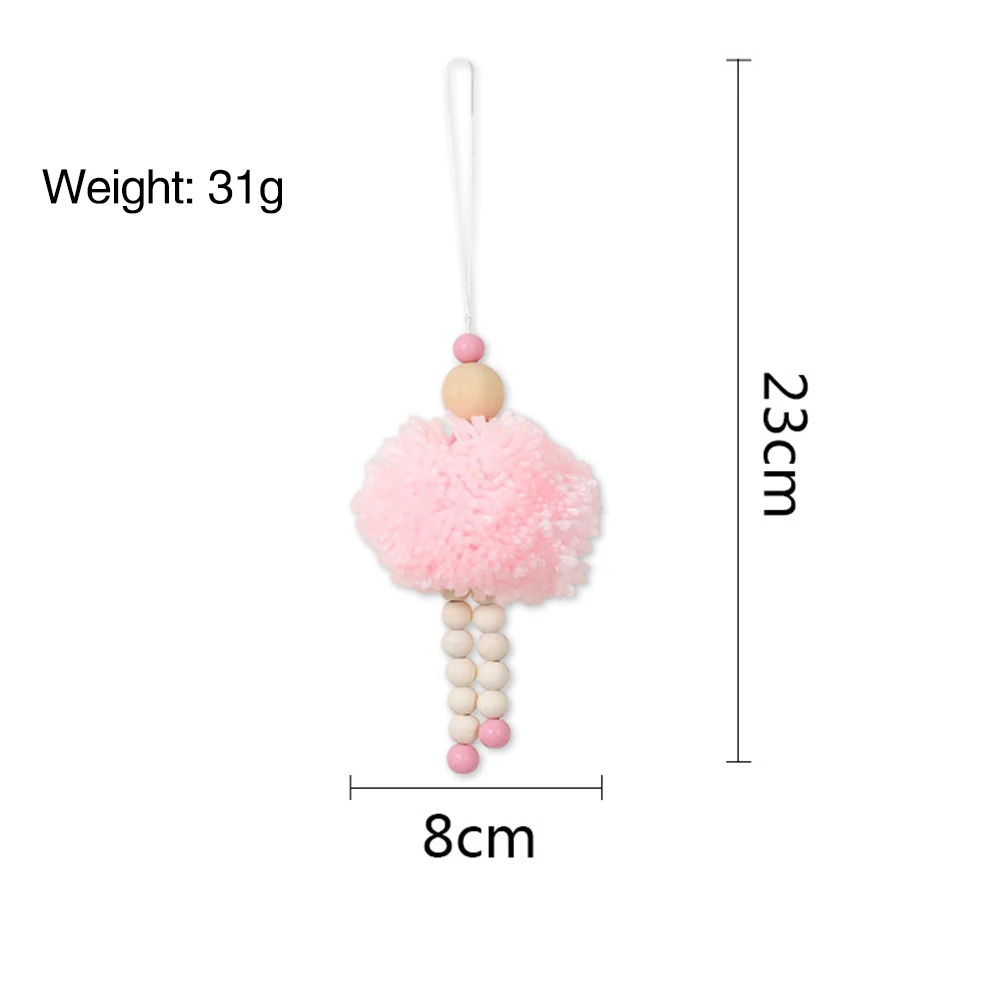 

1pcs Nordic Style Ballet Dancer Hanging Decoration Wooden Beads Girl Room Decor Nursery Baby Tent Ornament Photography Props