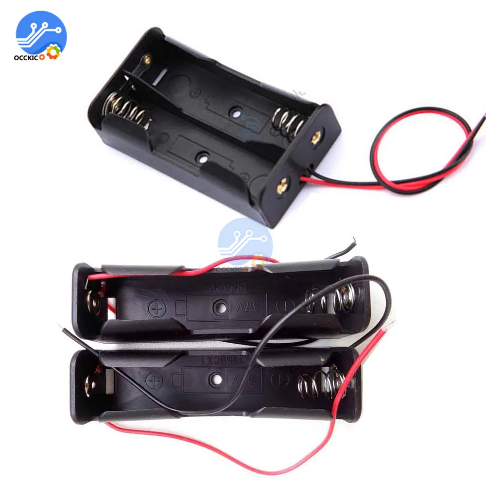 Пластиковый Чехол для аккумулятора 10 шт. держатель с проводами 2X1 AA 3 0 V 2AA|plastic