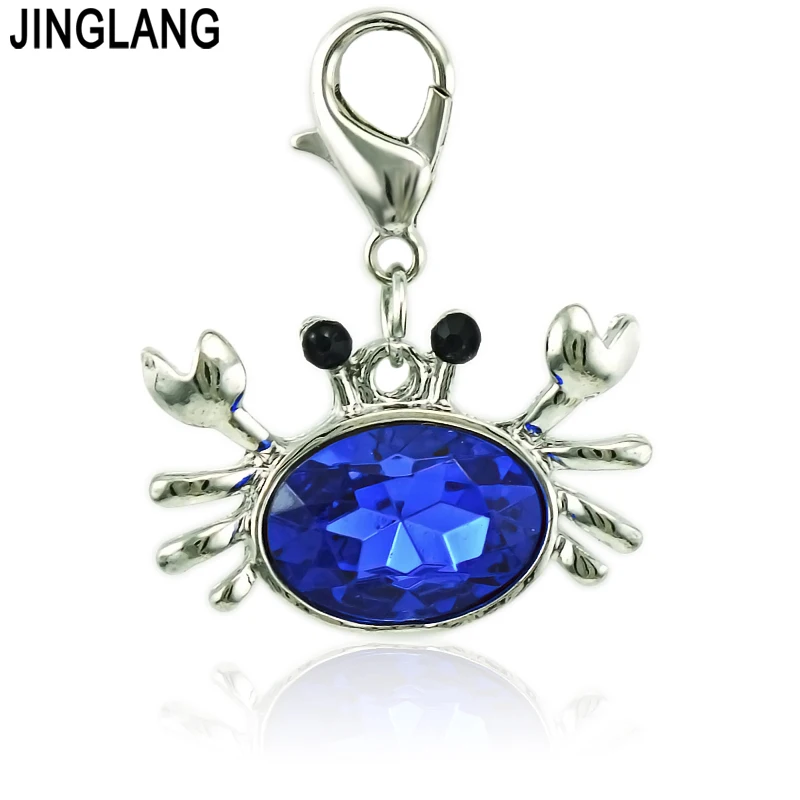 JINGLANG модные Амулеты с застежкой карабином в виде животных подвески из