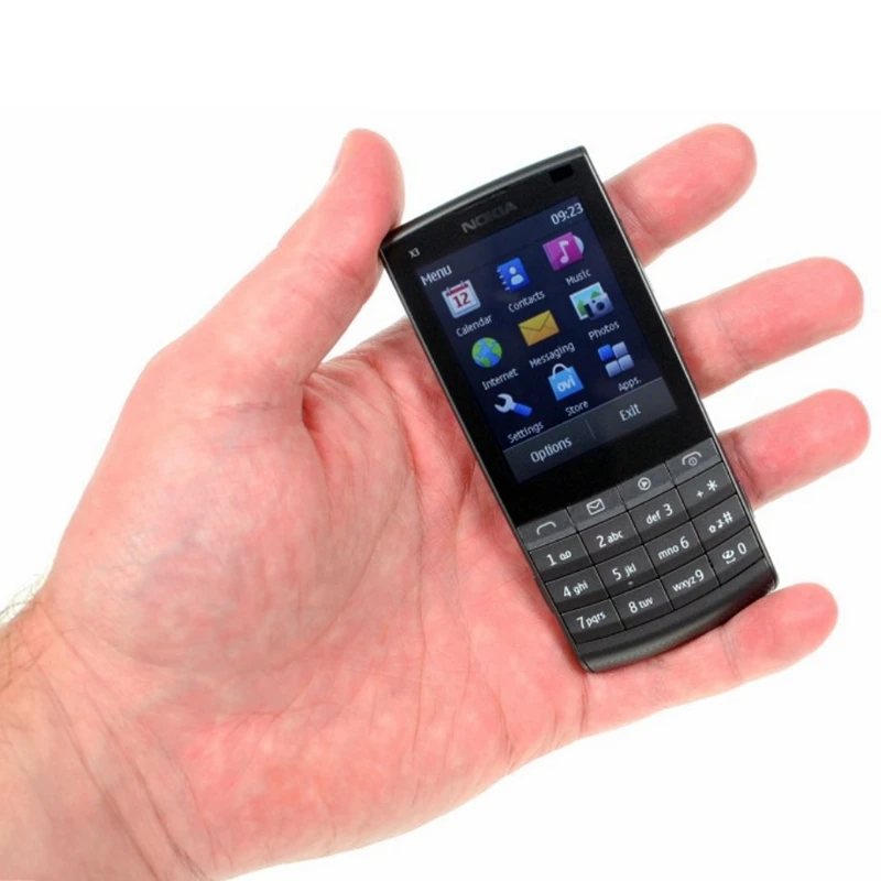 Nokia X3-02 оригинальные мобильные телефоны GSM 3g Wifi Bluetooth 5MP камера Поддержка Русская клавиатура отремонтированный разблокированный мобильный телефон