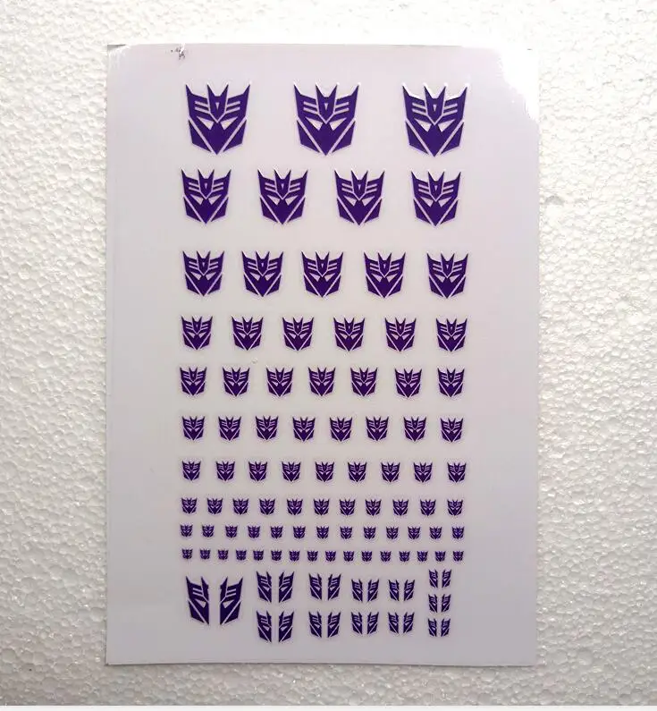 Blue 2PCS 2 шт. наклейка Decepticons Autobots G1 Символ наклейка для пользовательских крутых DIY сцены аксессуары 0,6*0,6-1,5*1,5 см 90+ набор - Цвет: Blue 2PCS