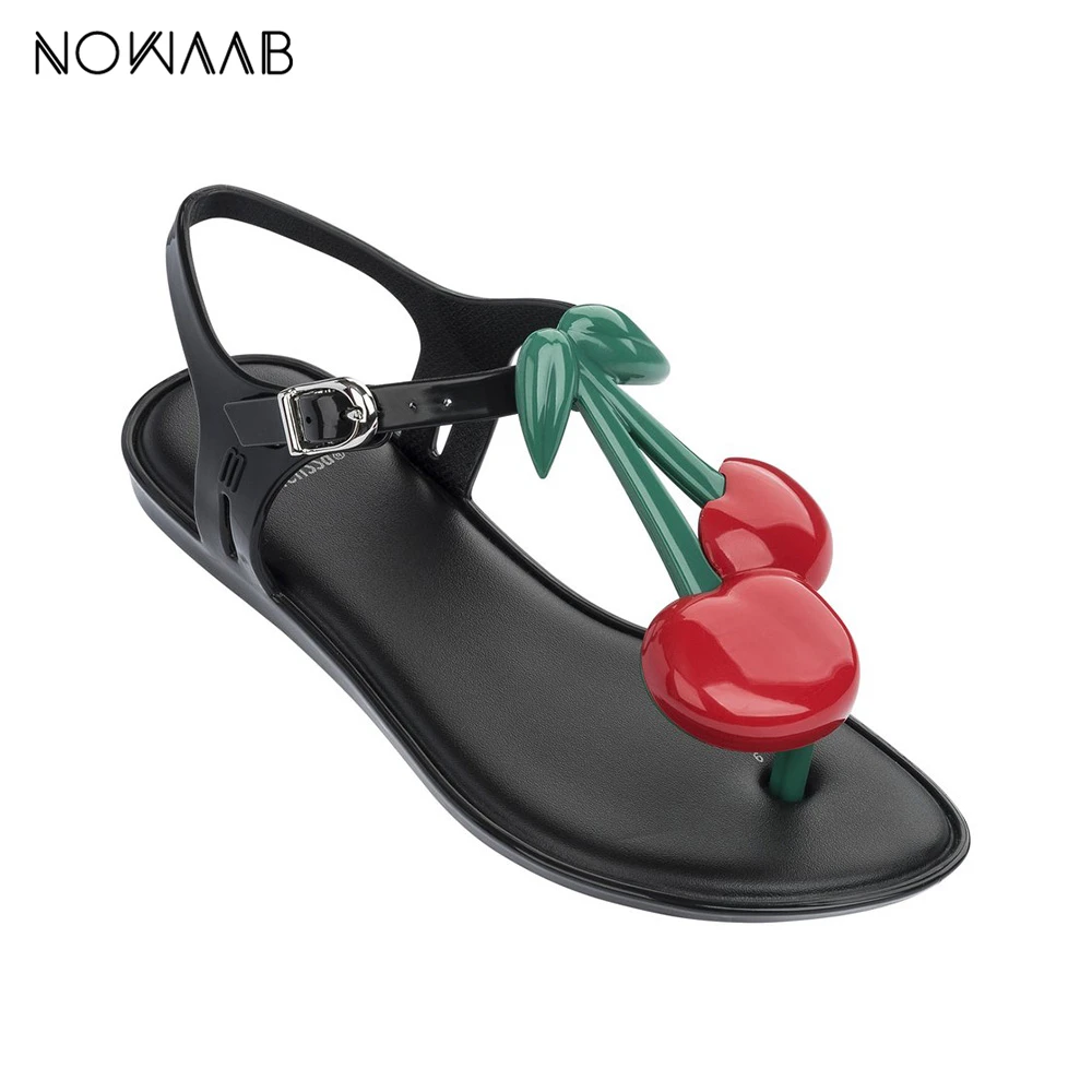 Женские сандалии на плоской подошве Melissa Cherry желейные босоножки новинка 2019 |