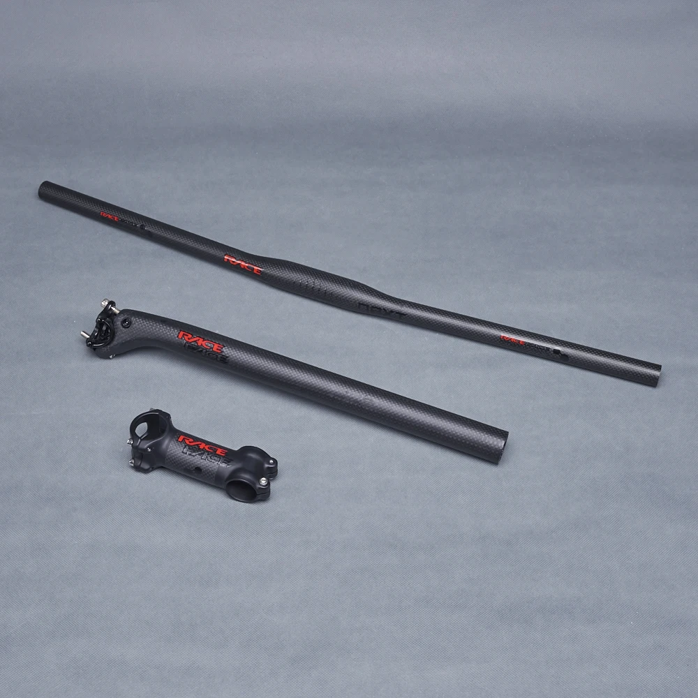 Руль для горного велосипеда TOSEEK Race Face Next черный красный матовый 3K из углеродного